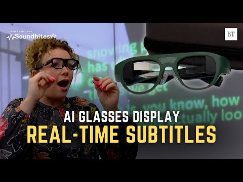 AI glasses show real-time subtitles for the deaf