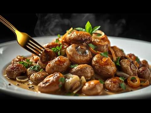 Pilze mit Knoblauch – leckerer als Fleisch! Das beste Rezept für gebratene Pilze mit Pasta.