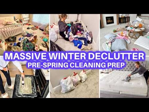MASSIVE WINTER DECLUTTER ORGANIZE + CLEAN WITH ME CLEANING MOTIVATION SUNDAY RESET JAMIE'S JOURNEY