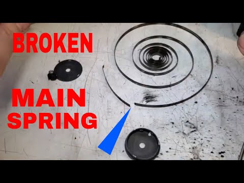 Royal Vintage Typewriter Main Spring Repaired Internal Coil Spring, Broken Motor, Dremel Tool Used