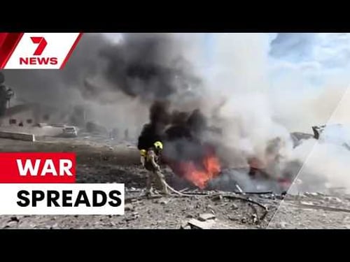 Iran strikes back and missiles are fired in every direction | 7NEWS