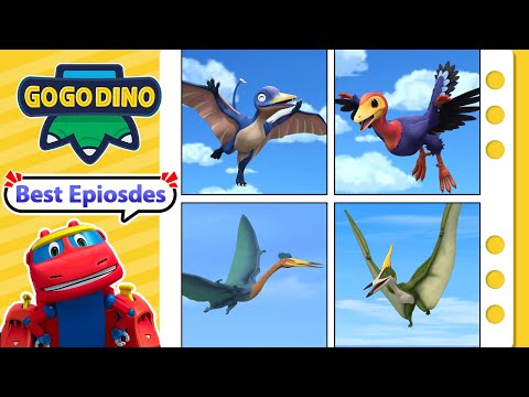 Best Flying Dinosaurs✈️ #2 | GOGODINO Best Episodes | Dinosaurs | Kids | Jurassic | Toys | Cartoon
