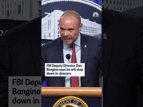 FBI director Dan Bongino says he will step down in January