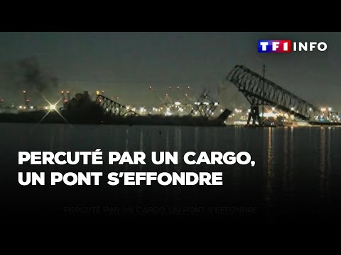 Etat d'urgence à Baltimore : percuté par un cargo un pont s'effondre, des personnes recherchées