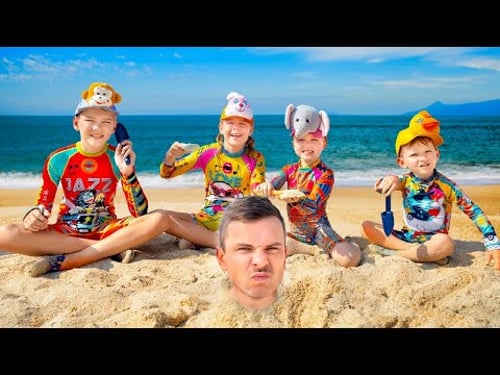 Sammlung der besten Videos fΓΌr Kinder | Regeln fΓΌr Kinder und lustige Spiele am Strand | Vania Mania