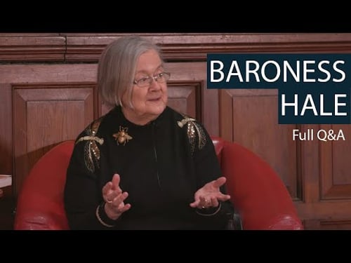 Baroness Hale of Richmond: Former President of the UK Supreme Court | Full Q&A | Oxford Union