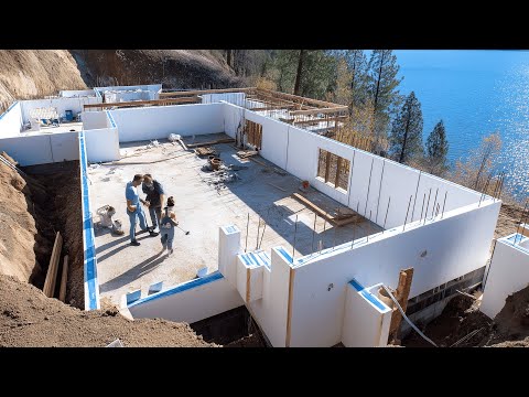 Couple Builds ICF House on Mountain with Million Dollar View | Start to Finish by @LakeLotBuild