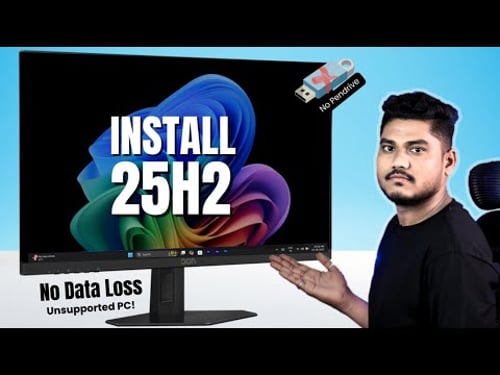 Install Windows 11 25H2 without USB on Unsupported Hardware! Easiest Way to Install Windows 11-25H2