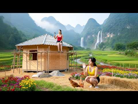 Building a Massive Bamboo Egg Nest to Hold Eggs from 1000+ Chickens