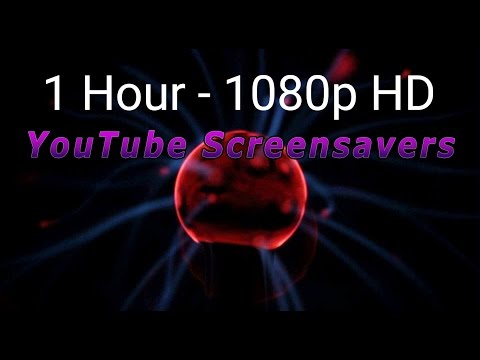 Mesmerizing Plasma Ball - HD Screensaver - 1 Hour