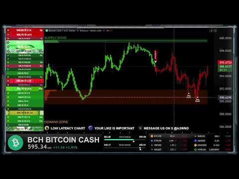 🔴 BCH BITCOIN CASH Live Educational Chart