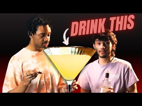 little queer boys make a drink most people wouldn't DARE to try...