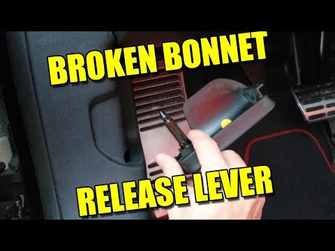 How to Open Bonnet Hood with Broken Release Lever on Audi TT Mk2
