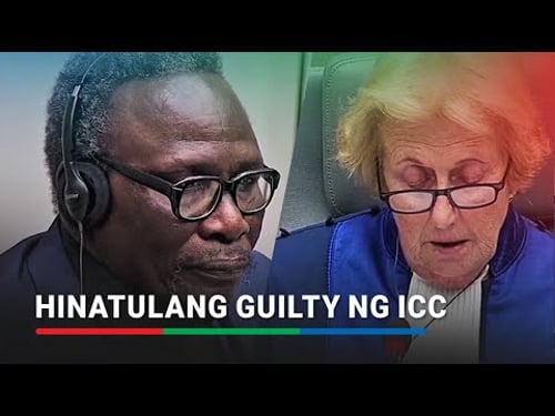 Convicted sa ICC: Sudan militia leader hinatulang guilty sa crimes against humanity at war crimes
