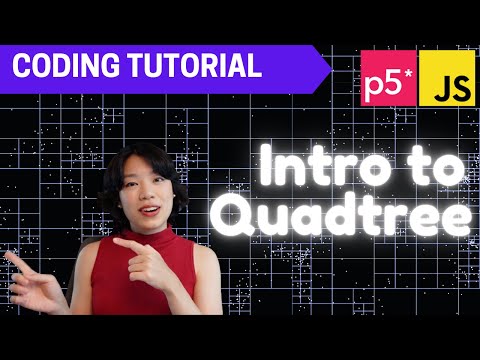 p5.js Coding Tutorial | Quadtree 🌴 (how not to crash your program w +1,000 colliding particles!)