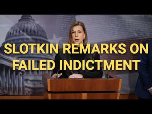 Slotkin press conference on failed indictment from Jeanine Pirro