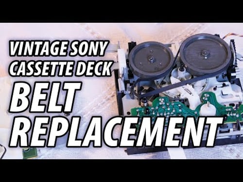 Vintage Sony Cassette Deck Belt Replacement - Model TC-WR690