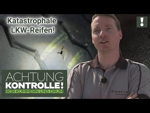 MEHRERE LKW-Reifen kaputt! Hier kann KEIN Auge zugedrückt werden! | Achtung Kontrolle