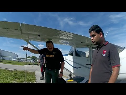 Foreign student damages 10 planes in fit of rage. BODYCAM