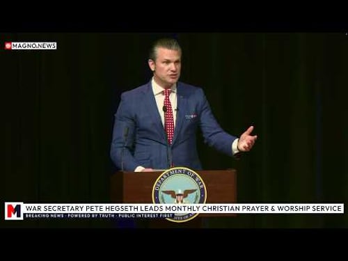 🇺🇸 War Secretary Pete Hegseth Leads Monthly ✝️ Christian Prayer & Worship Service 🙏