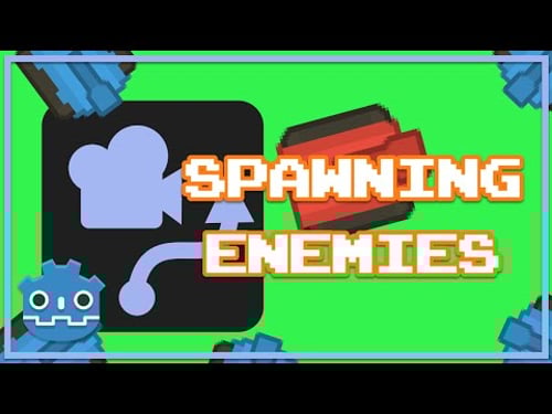 How to spawn enemies outside a moving camera in godot