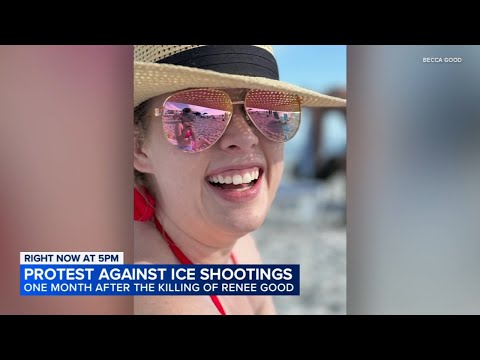 Anti-ICE protests held in Chicago area 1 month after fatal shooting of Renee Good in Minneapolis