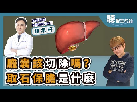 '24.12.05【愛健康│聽醫生的話】鍾承軒醫師談「膽囊該切除嗎?取石保膽是什麼」