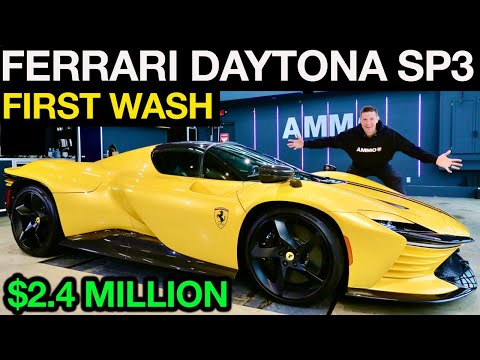 $2,400,000 Ferrari Daytona SP3 First Wash: 24 Hours To Detail For NYC Reveal!
