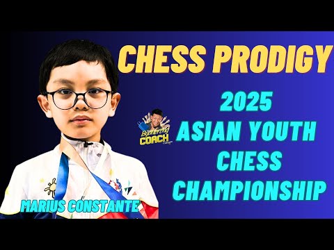 FUTURE SUPER GM NG PINAS! CHESS PRODIGY! Marius Constante vs Tamizh Amudhan! Asian Youth 2025