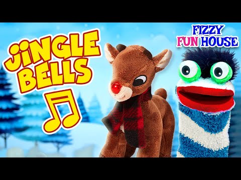 Jingle Bells | Fizzy & Phoebe Sing Christmas Songs 🎅🏻🎄 | Fizzy Fun House Kids Songs