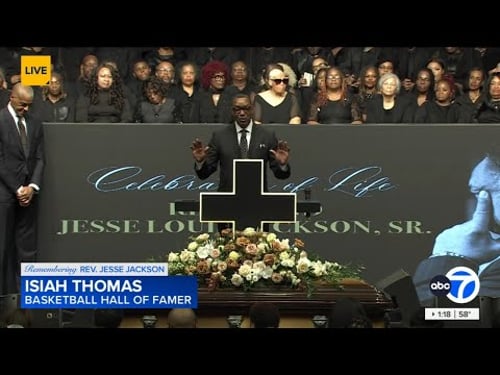 NBA Legend Isiah Thomas - Public Service for Rev. Jesse Jackson