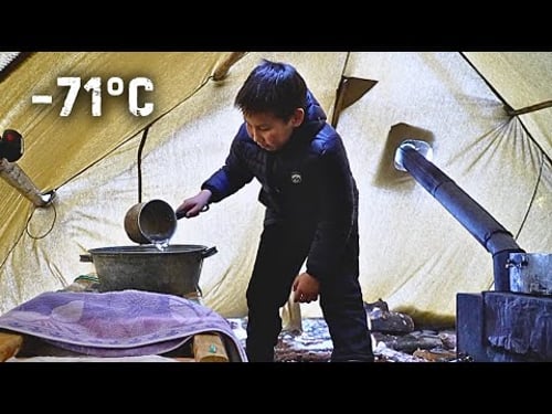 How Do People Live in a Tent and Shower at −71°C (−95°F)? Yakutia, Siberia
