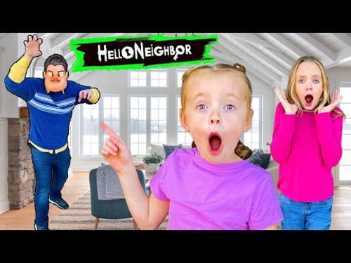 Hello Neighbor Hides Our Toys! Trinity and Beyond Toys and SuperHeroKids Toys! Kids Fun TV!