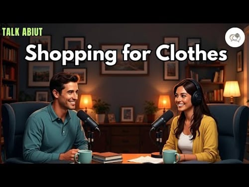 ⭐️How to Talk About Shopping for Clothes in English English Conversation Practice