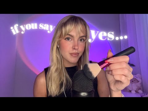 ASMR if you say yes you can go to sleep 💜 | 50 personal questions & relaxing triggers