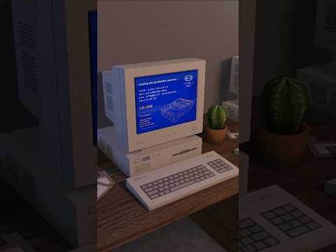 90s Office routine #blender #ps1 #lowpoly #retrogaming