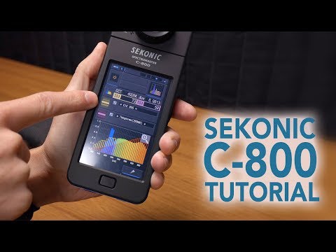 Sekonic C-800 Spectrometer Tutorial