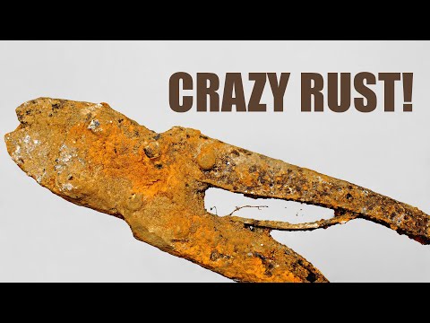 WW1 German Rusty Wire Cutters Restoration. Crazy Rust!