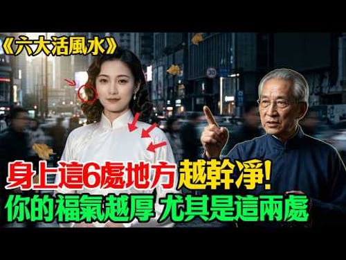 南懷瑾:身上這6處地方越「幹凈」,你的福氣越厚!尤其是這兩處,一「髒」福報瞬間漏光!#南懷瑾 #佛學智慧 #易經命理 #人生風水 #轉運心法 #風水玄學 #修心法門 #轉運方法 #吸引貴人