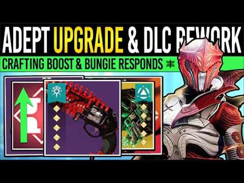 Destiny 2 New Info: CRAFTING UPDATES & ADEPT WEAPONS! Bungie RESPONDS, Future Rebooted, LATE Roadmap