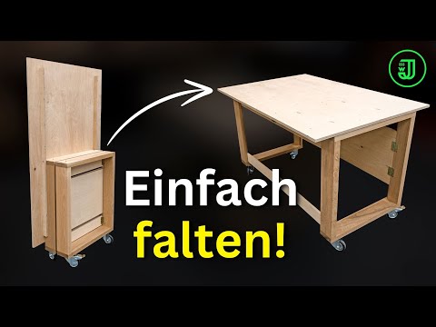 LITTLE SPACE in the WORKSHOP?! Then build yourself this FOLDABLE WORKBENCH! | Jonas Winkler