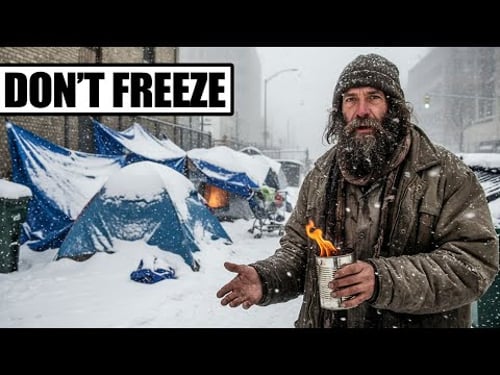 How Homeless People Survive Blizzards In Tents