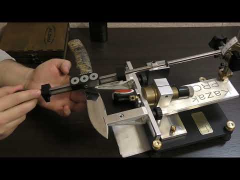 Заточка ножа с рекурвой брусками алмазными МФФ ALDIM 150х12х7х3