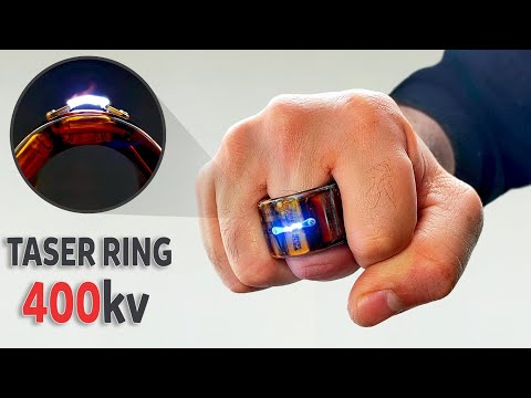 DIY 400kV Taser Ring – The World’s Smallest and Most Powerful Self-Defense Gadget!