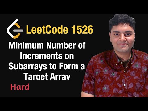 Minimum Number of Increments on Subarrays to Form a Target Array - Leetcode 1526 - Python
