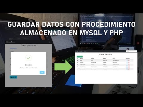Guardar Datos con Procedimiento Almacenado en MySQL y PHP - Clase 27