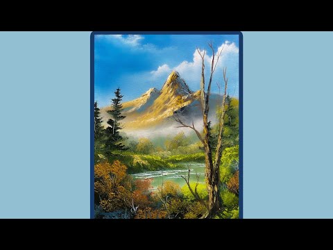 EASY !! Landscape Water Mixable Oil Painting ! | Live Stream ! | Paintings By Justin