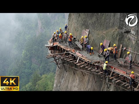 Impossible Places | World's Most Dangerous Roads Construction On The Cliff | 4K Travel Documentary