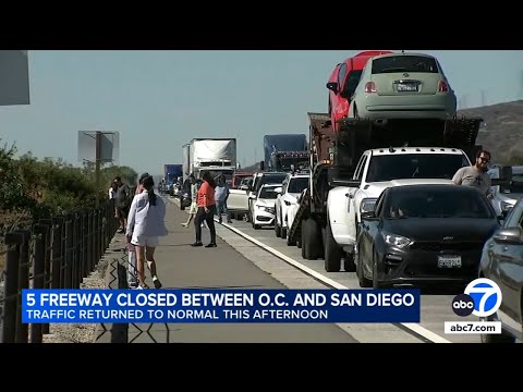 Major SoCal freeway closure for Marines event causes massive gridlock
