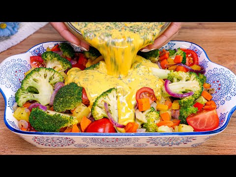 The most delicious broccoli recipe! I cook it every weekend! 🔝Easy and quick dinner!